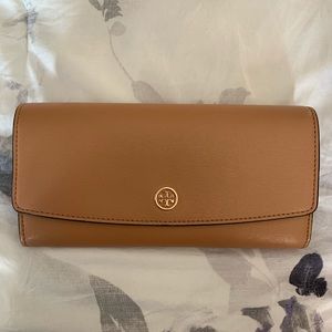 Brown Tory Burch Wallet